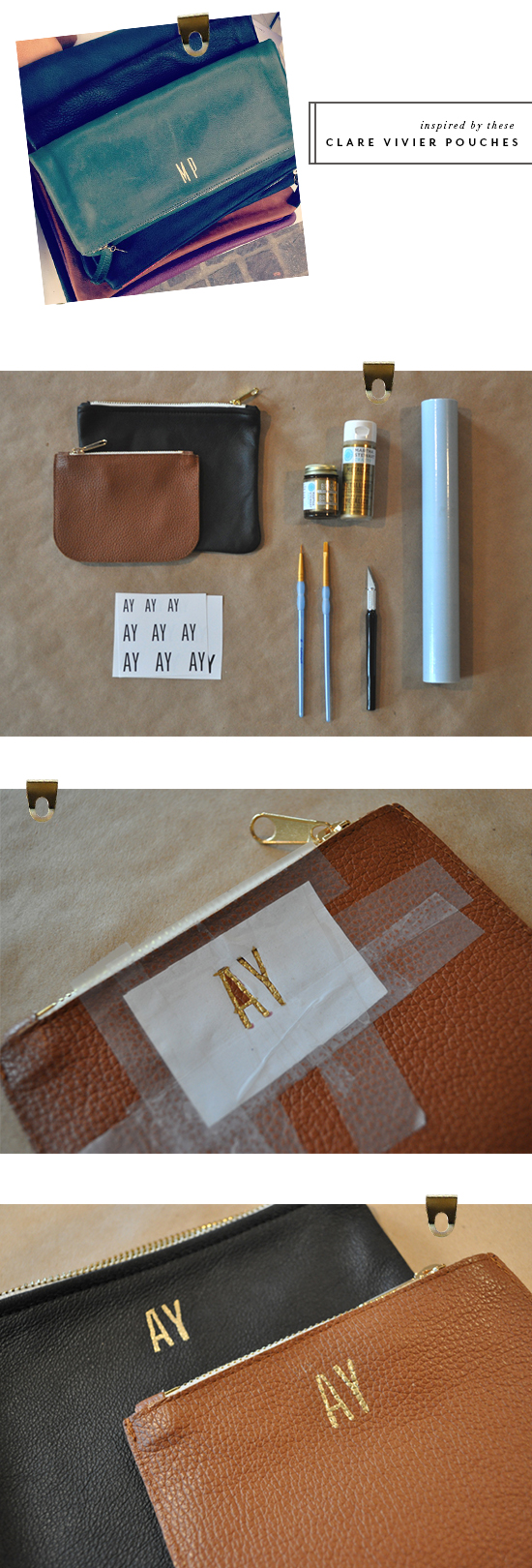 From the Desk of Alex Yeske of Dreams and Jeans - DIY pouch inspiration