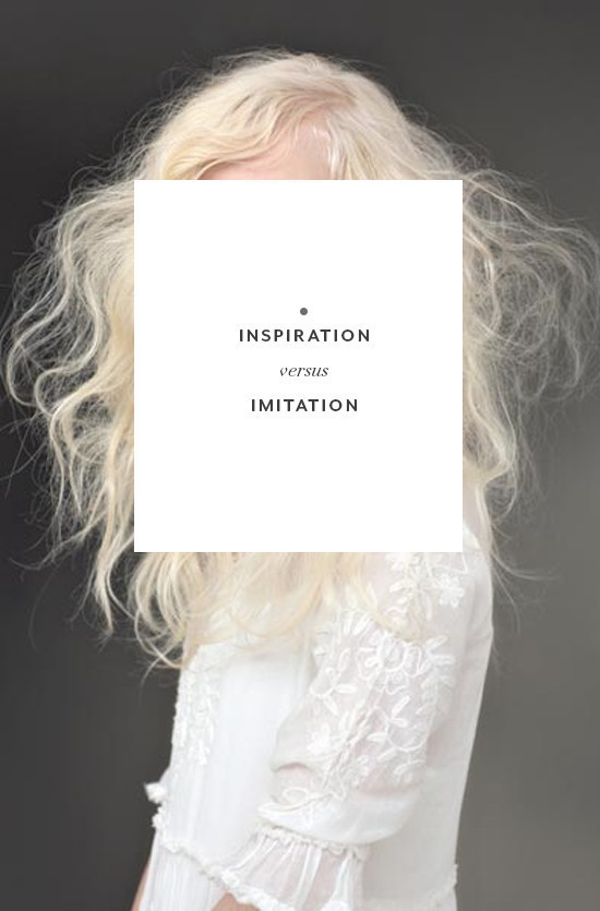 Immitation versus inspiration