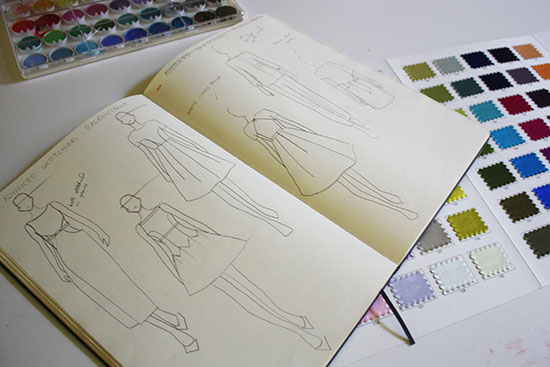 From the Desk of Liz Riden of The Modern Mademoiselle - fashion illustration