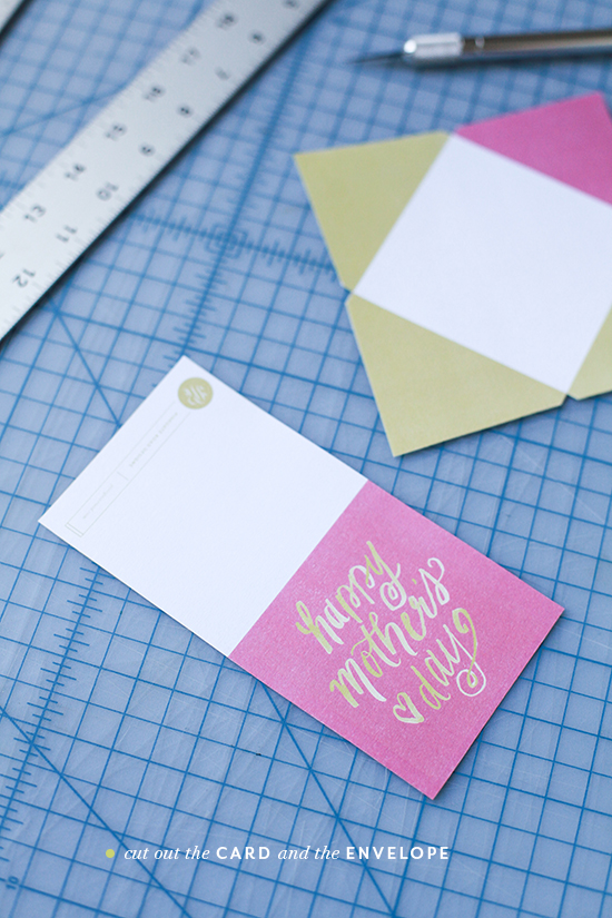 Mother's Day printable card and envelope | cutting | Pinegate Road