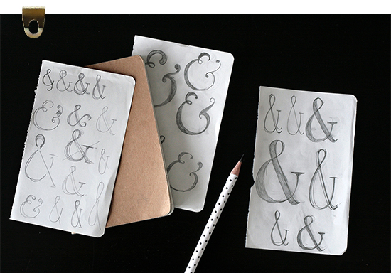 From the Desk of Maggie Waller of Type & Title | Ampersand Sketches | PINEGATE ROAD