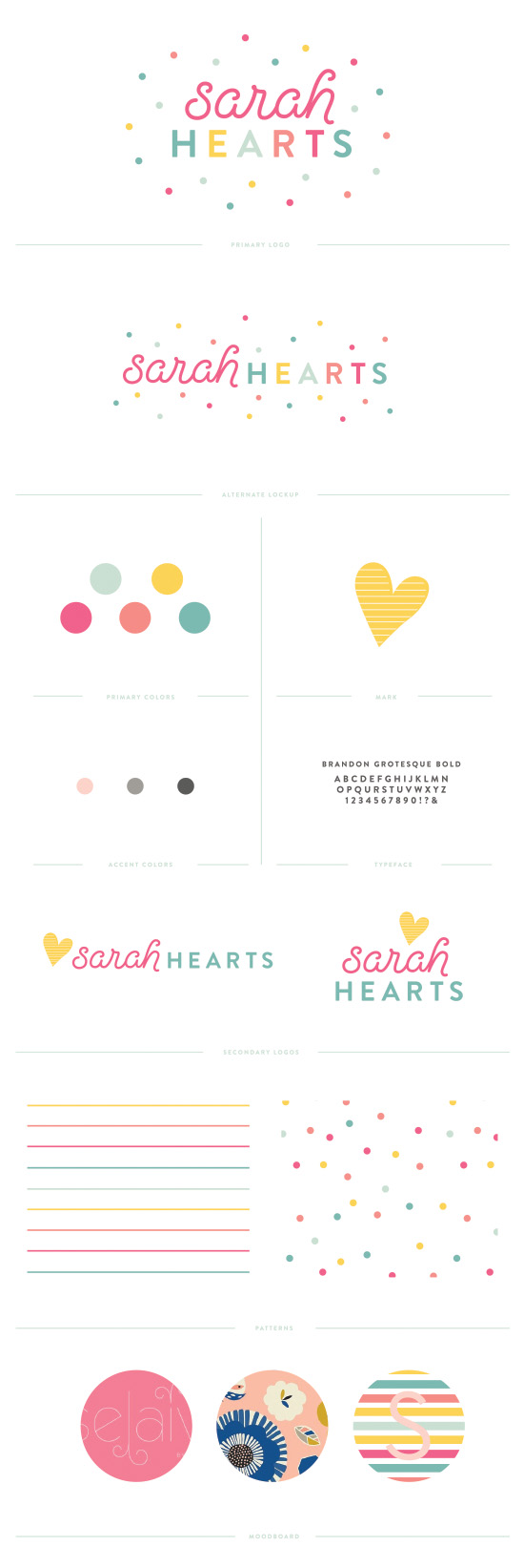 Sarah Hearts branding by Pinegate Road