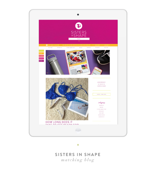sisters in shape web design