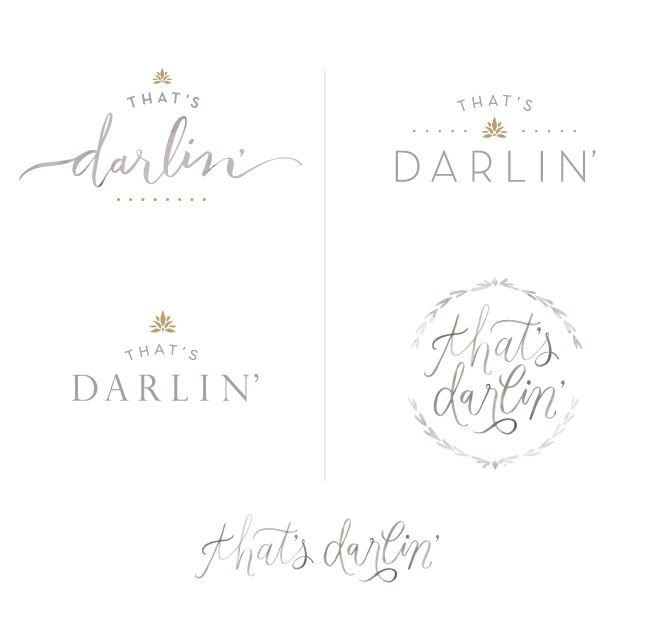 that's darlin logo options