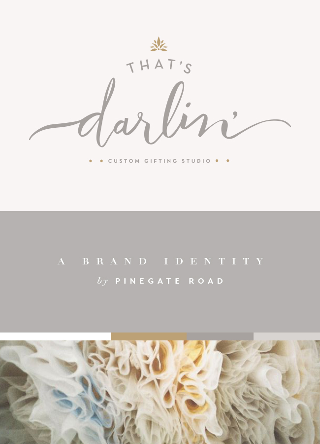 That's Darlin brand identity by Pinegate Road